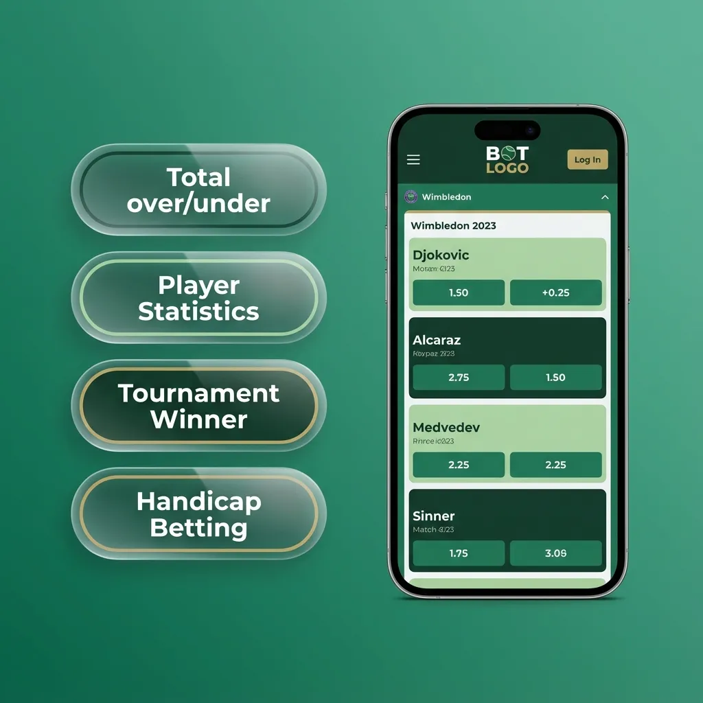 Graphic showing Krikya app bet types: single, accumulator, system, live, over/under, and handicap bets on a mobile screen.