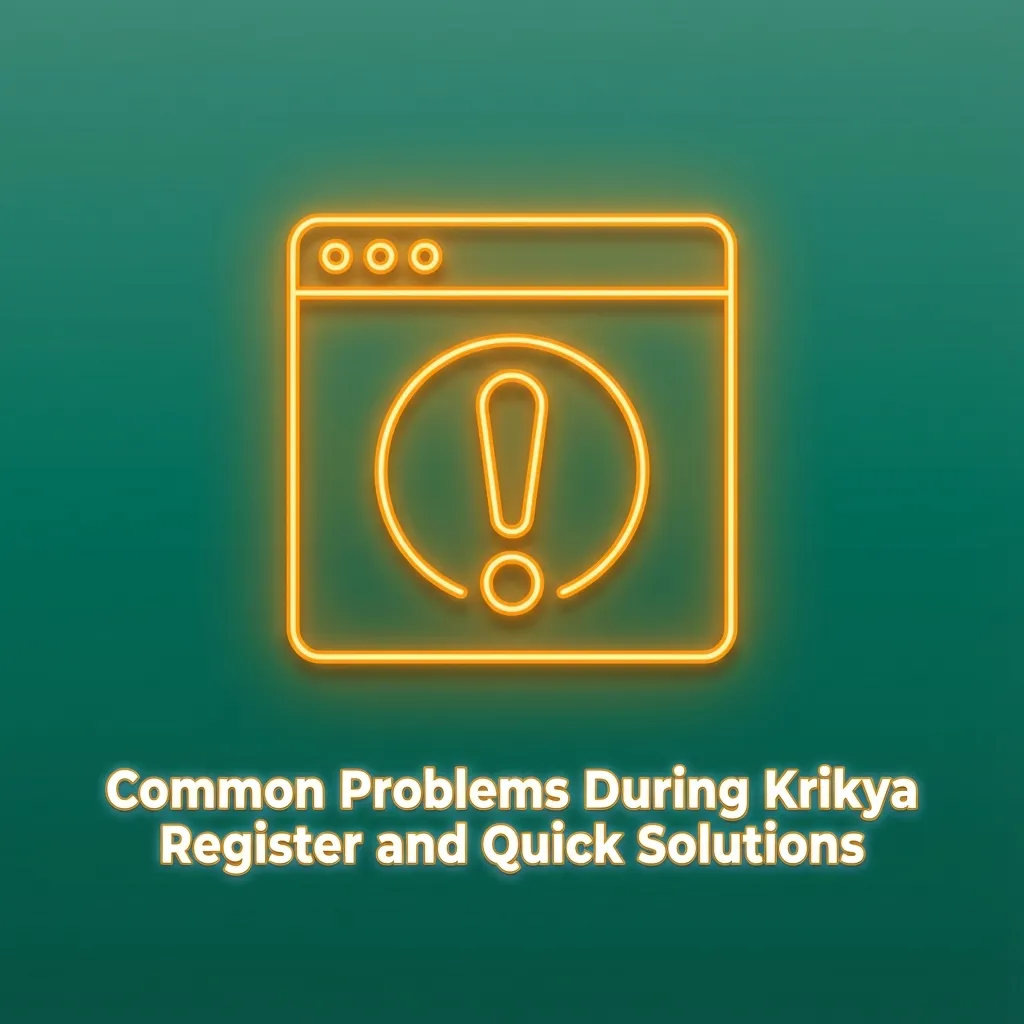 Infographic listing common Krikya registration and verification issues in Bangladesh with brief support solutions.