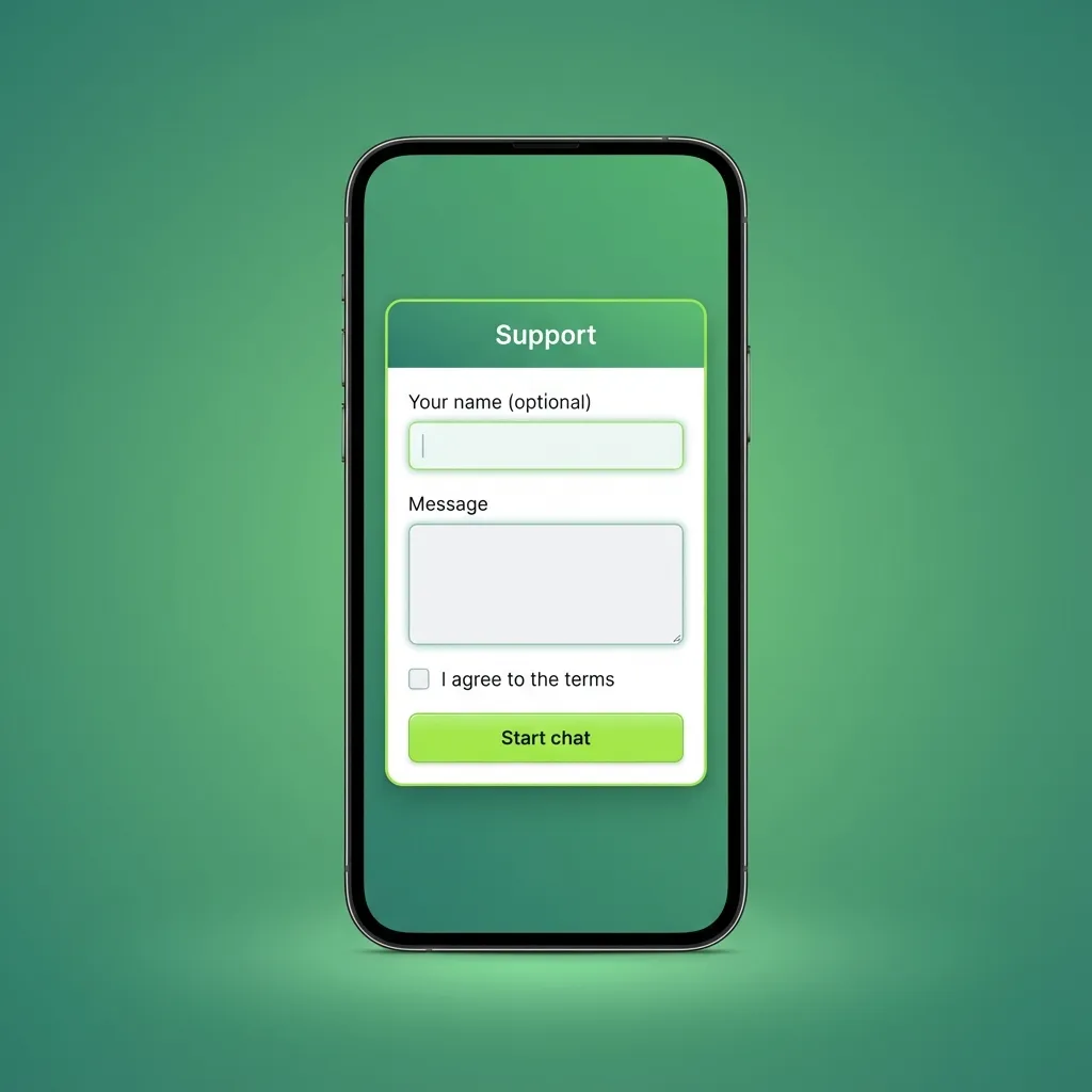 iPhone screen showing Krikya app login steps: open app, tap Login, enter phone or email and password, option to reset.