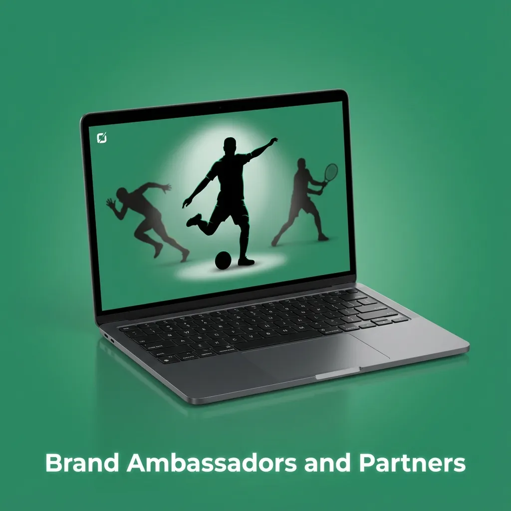 Graphic stating no public brand ambassadors for Bangladesh site, highlighting game provider and payment partner collaborations