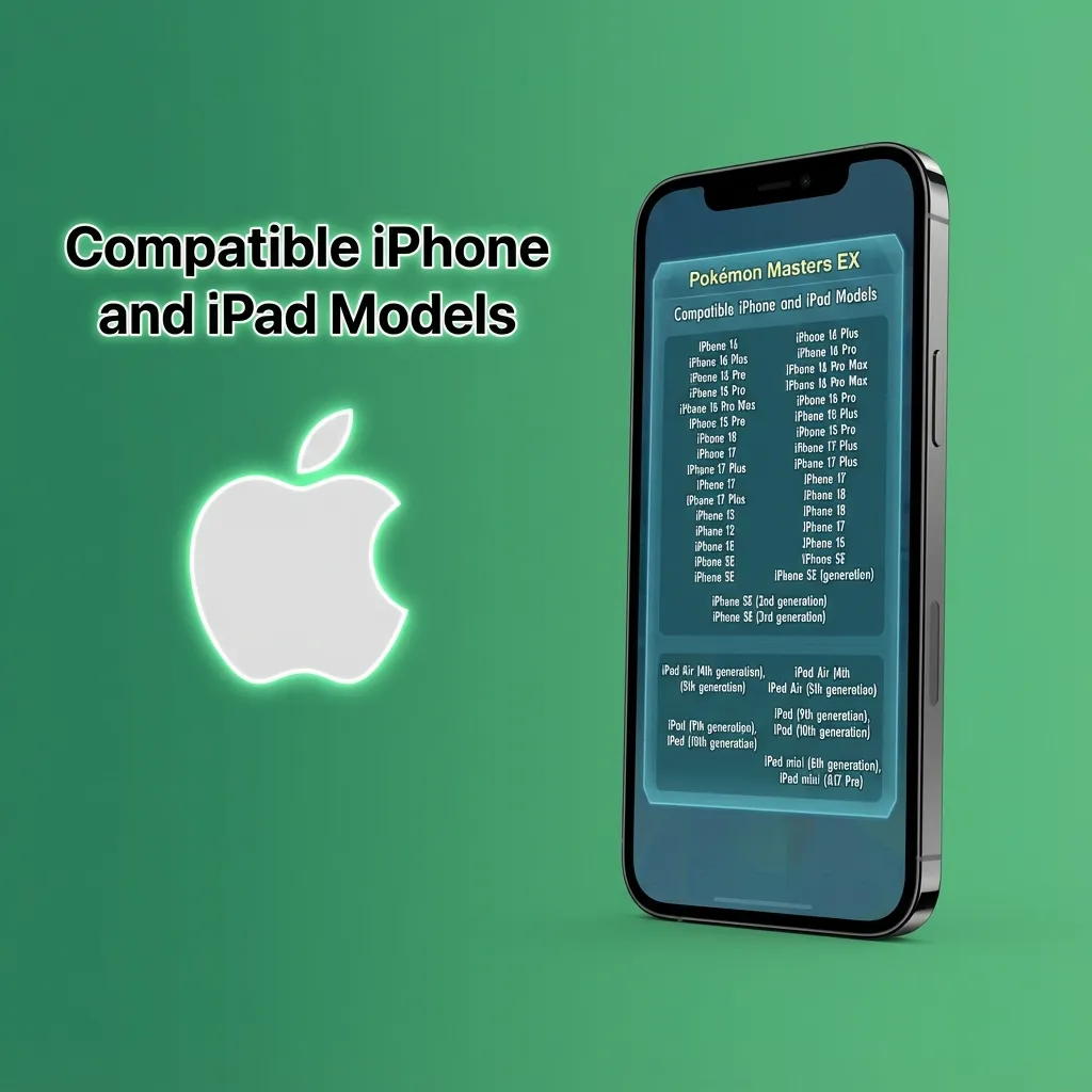 Graphic showing compatible iPhone and iPad models for the Krikya iOS betting app