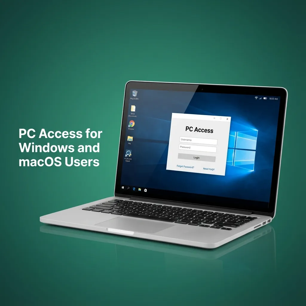 Laptop screen showing Krikya casino site open in a web browser, highlighting cross-platform access for PC users