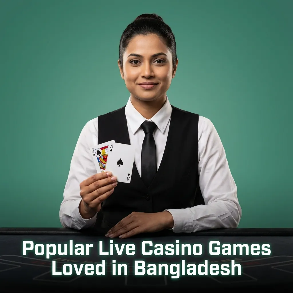 Collage of live casino games popular in Bangladesh, featuring roulette, card tables, and colourful TV-style money wheels