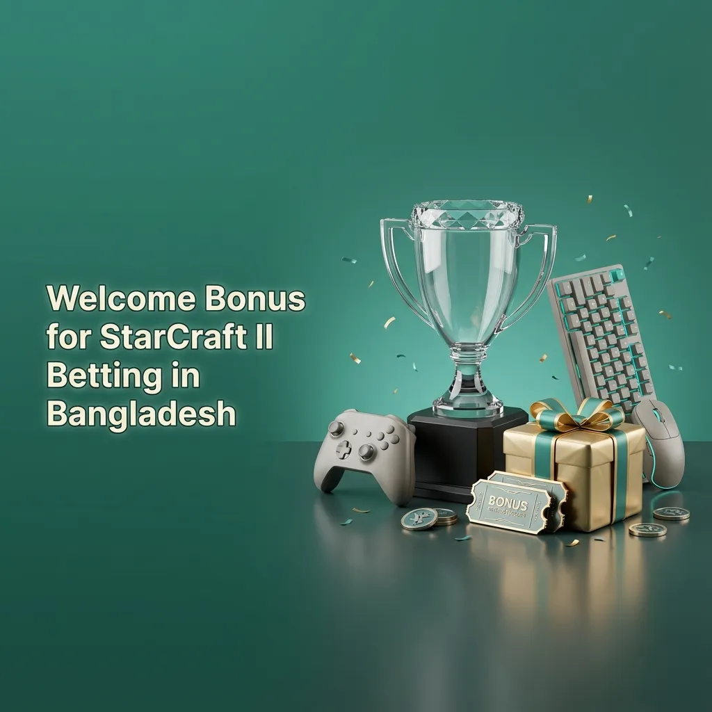 Bangladeshi player viewing Krikya site with 100% StarCraft II betting welcome bonus up to ৳25,000 highlighted