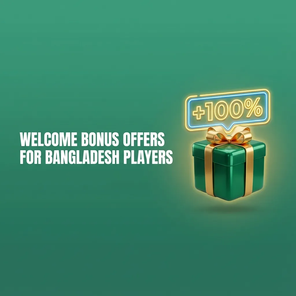 Bangladesh welcome bonus banner showing 100% sports and casino offers up to ৳25,000 for new players