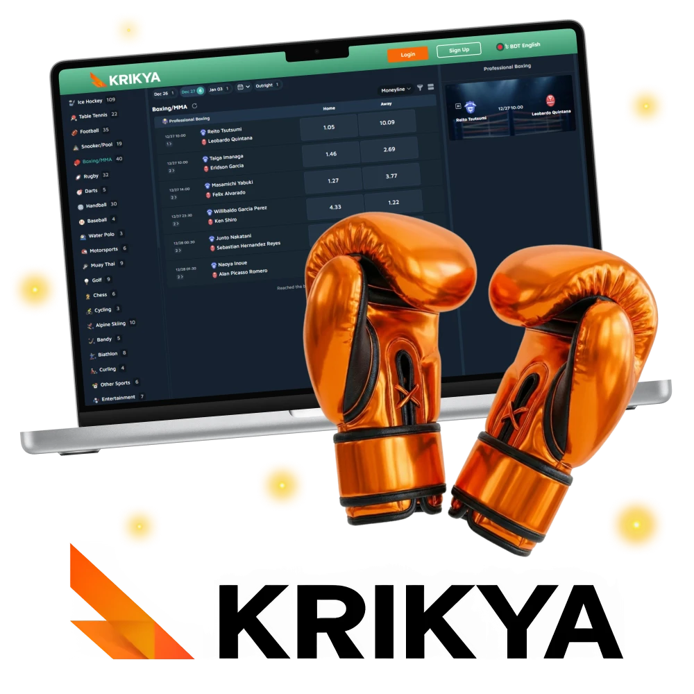 MMA betting on Krikya delivers action-packed fights and competitive odds.