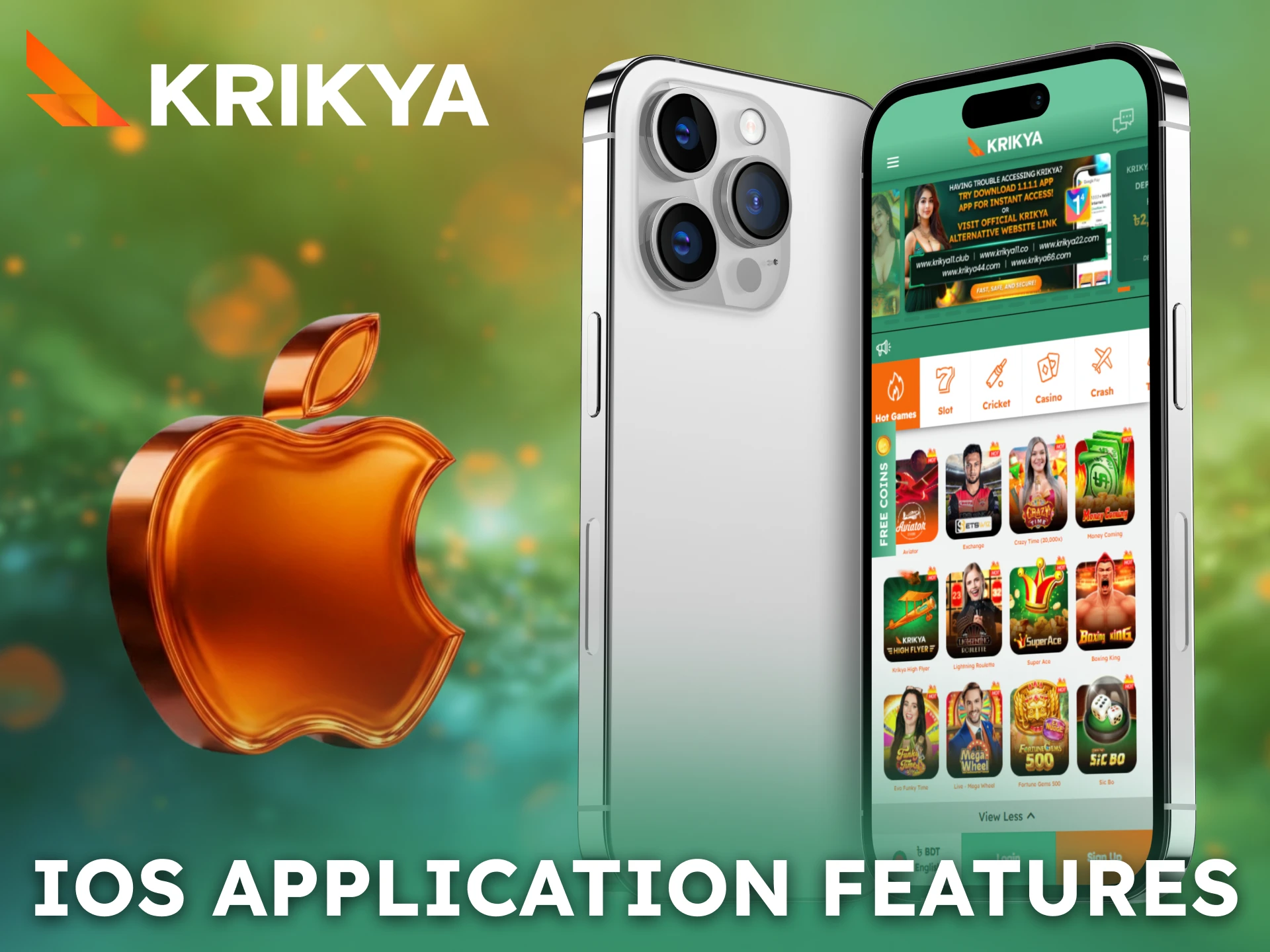 Discover key features of the Krikya App for iOS users.