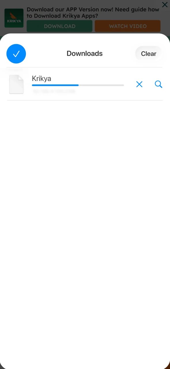Install the iOS profile or app to continue Krikya App setup.