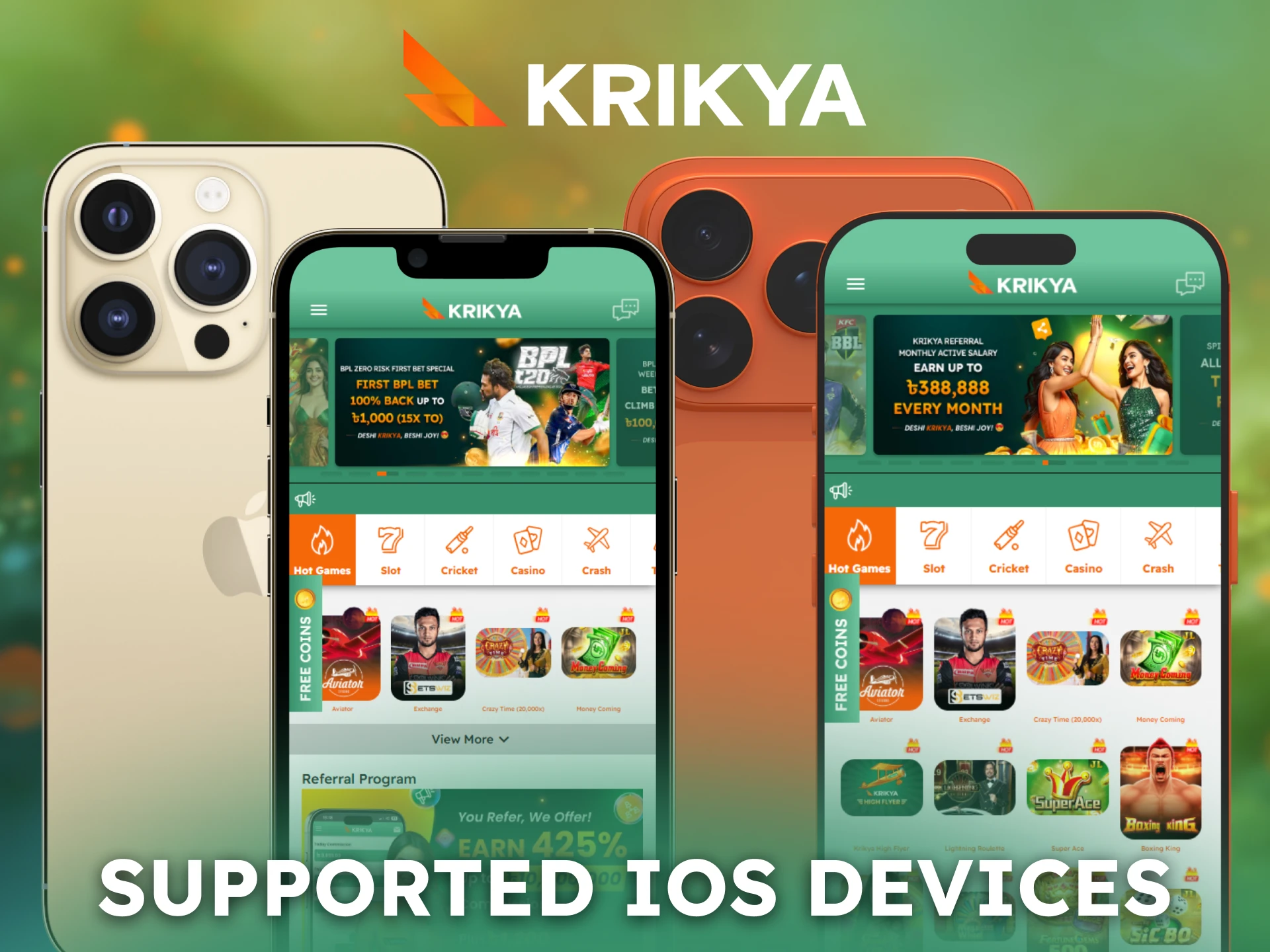 Check supported iOS devices compatible with the Krikya App.