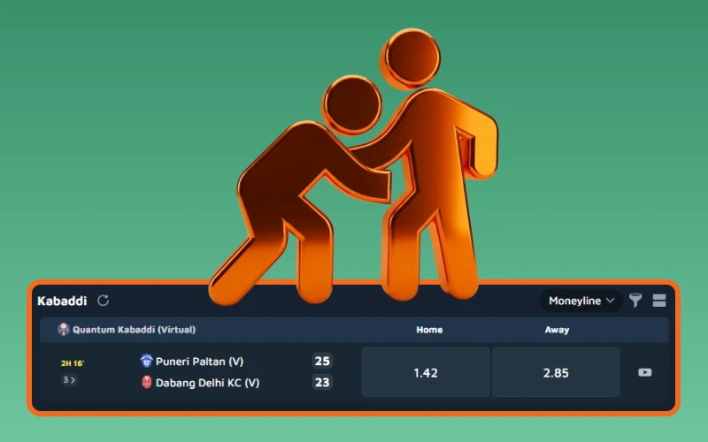 Try sports betting on kabaddi events with Krikya.