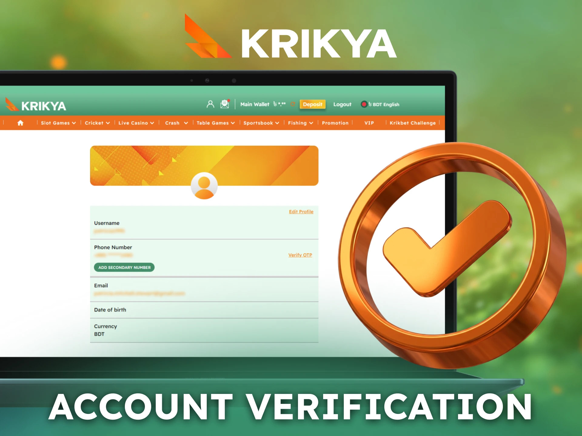 Complete Krikya account verification steps to unlock full access.