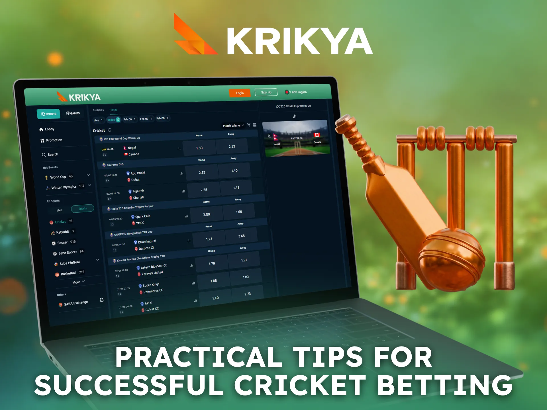 Follow practical tips to improve results in Krikya cricket betting.