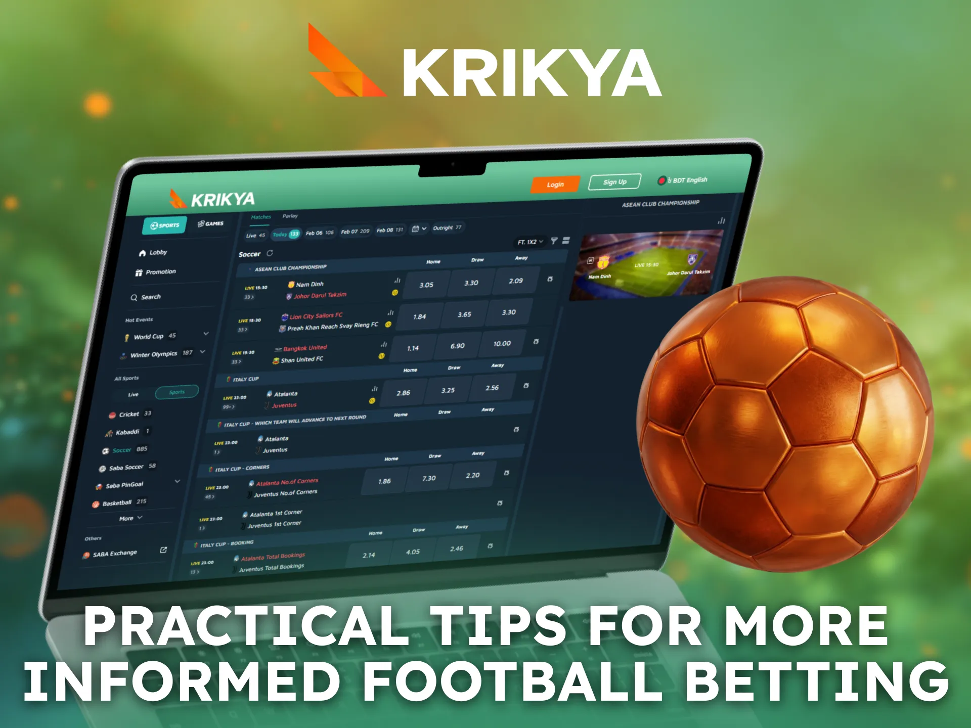 Apply practical tips for smarter and informed Krikya Football betting.