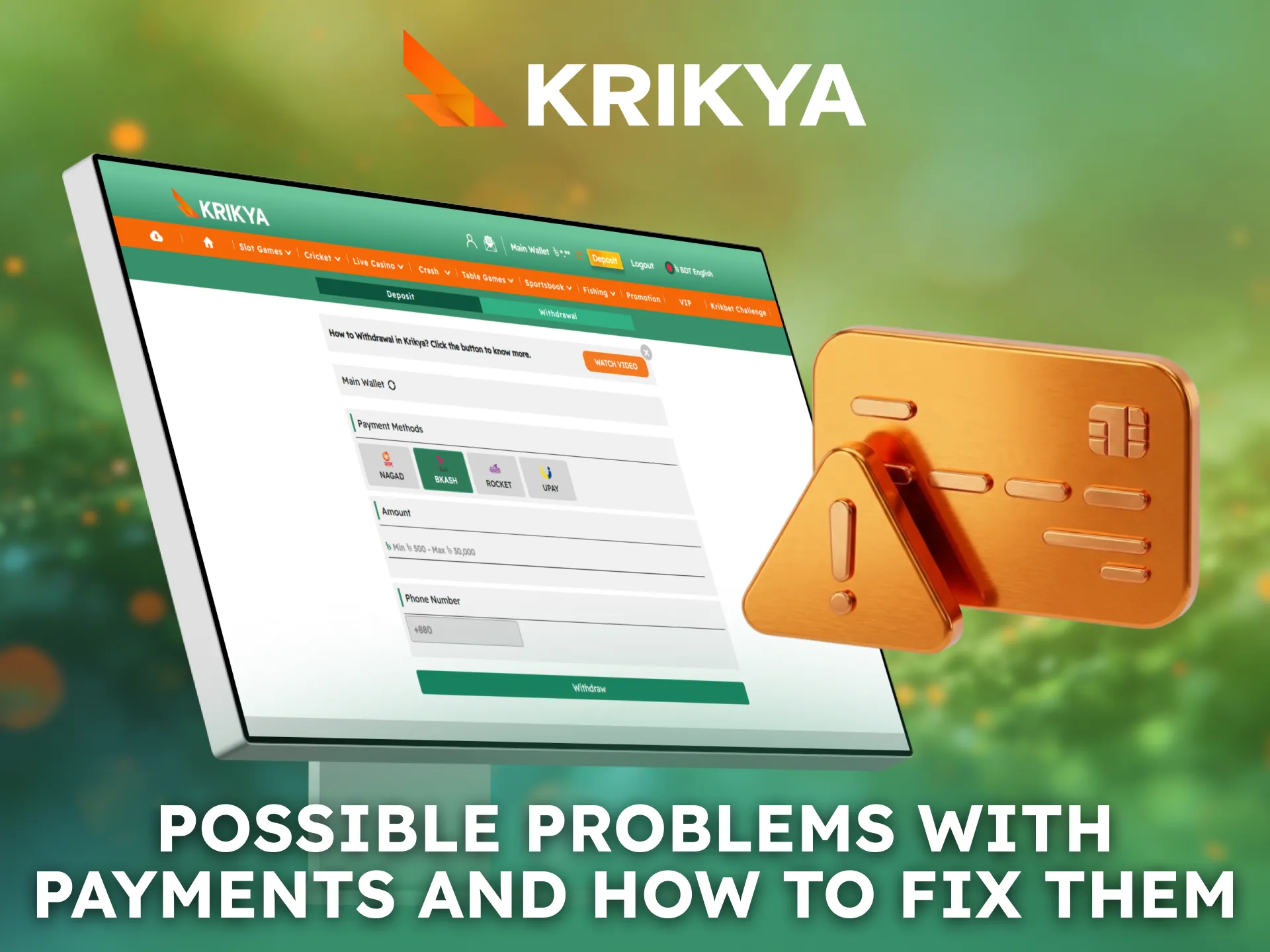 Common payment issues and practical solutions are explained to ensure smooth Krikya transactions.