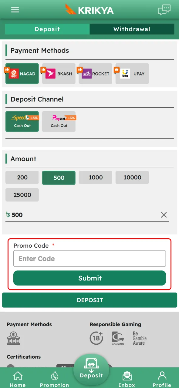Enter your Krikya promo code to claim bonus rewards instantly.