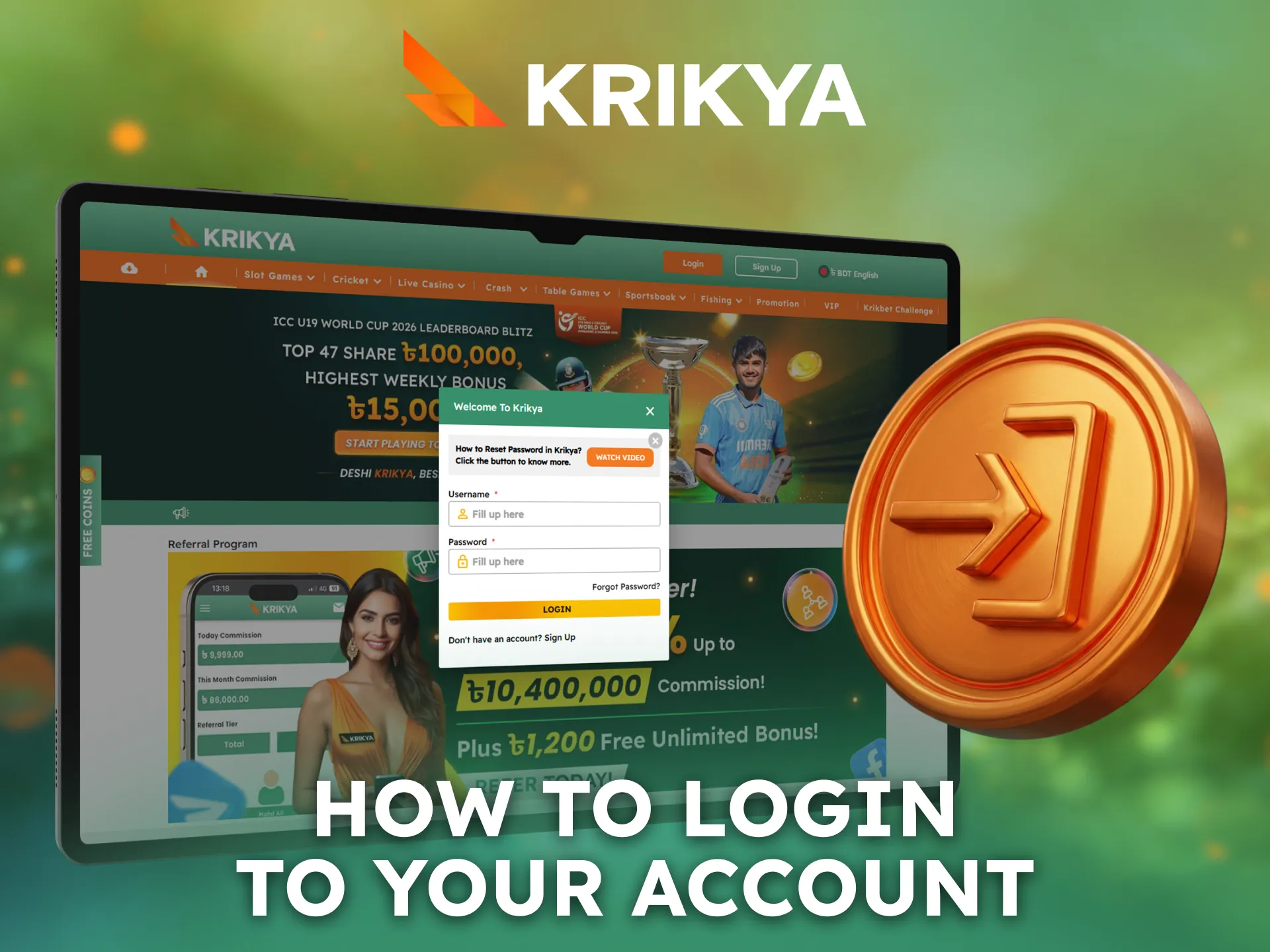 Learn how to login to your Krikya account securely online.