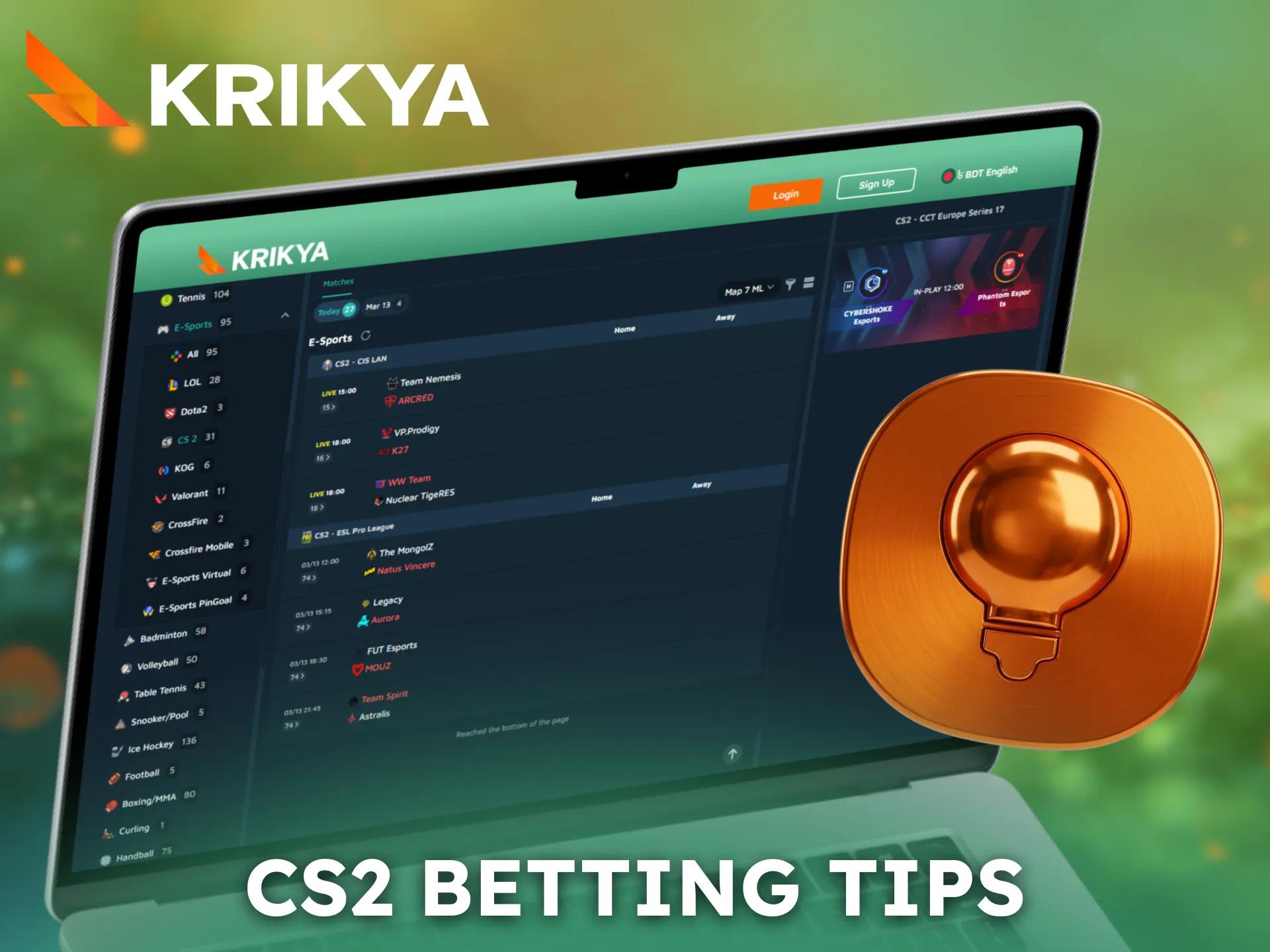 Improve results using CS2 betting tips for Krikya users in Bangladesh.