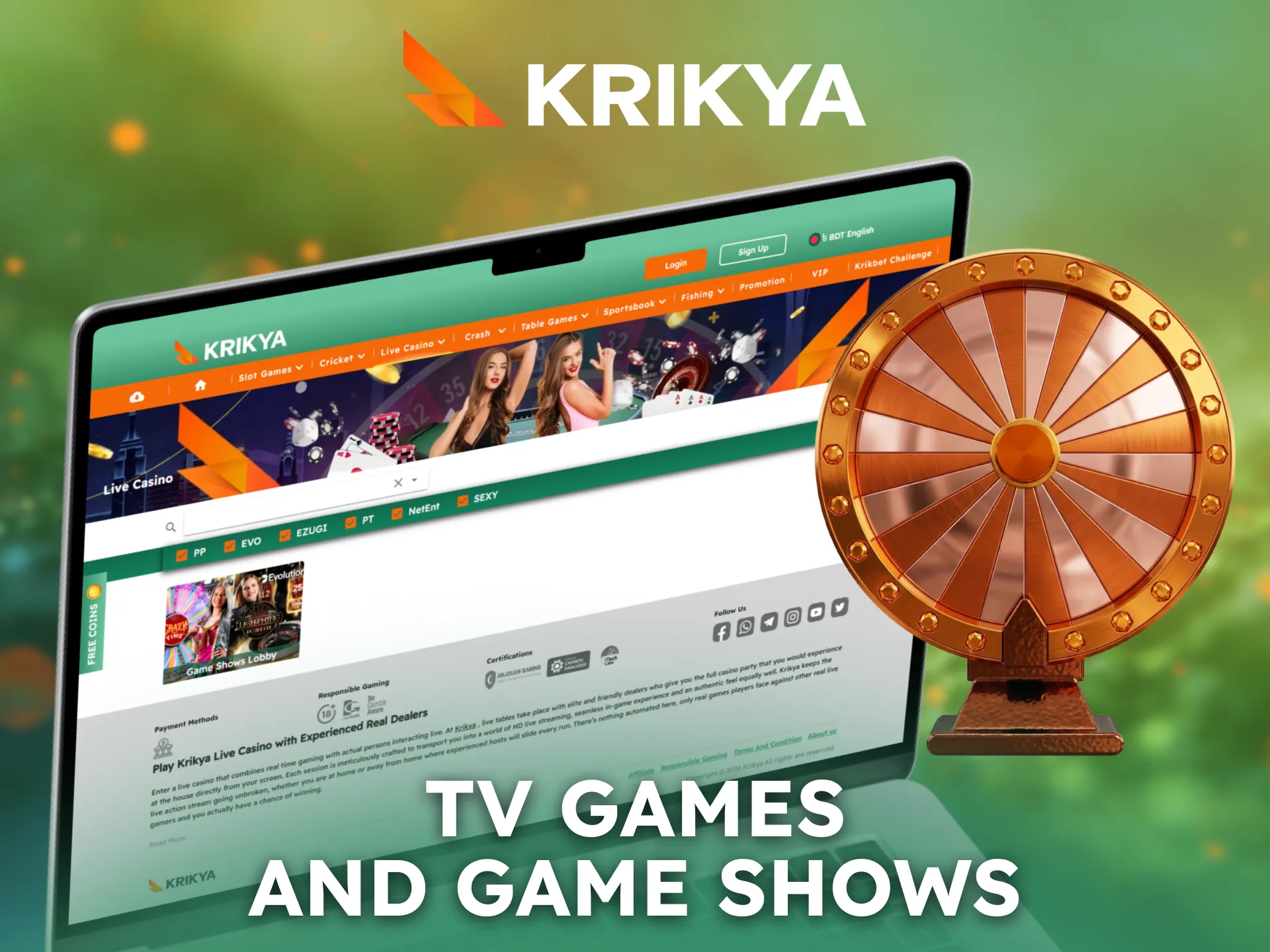 Enjoy TV games and game shows streaming live on Krikya.