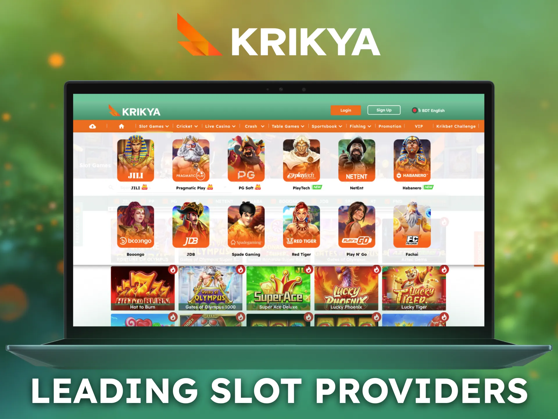 Leading slot providers deliver premium games through Krikya.