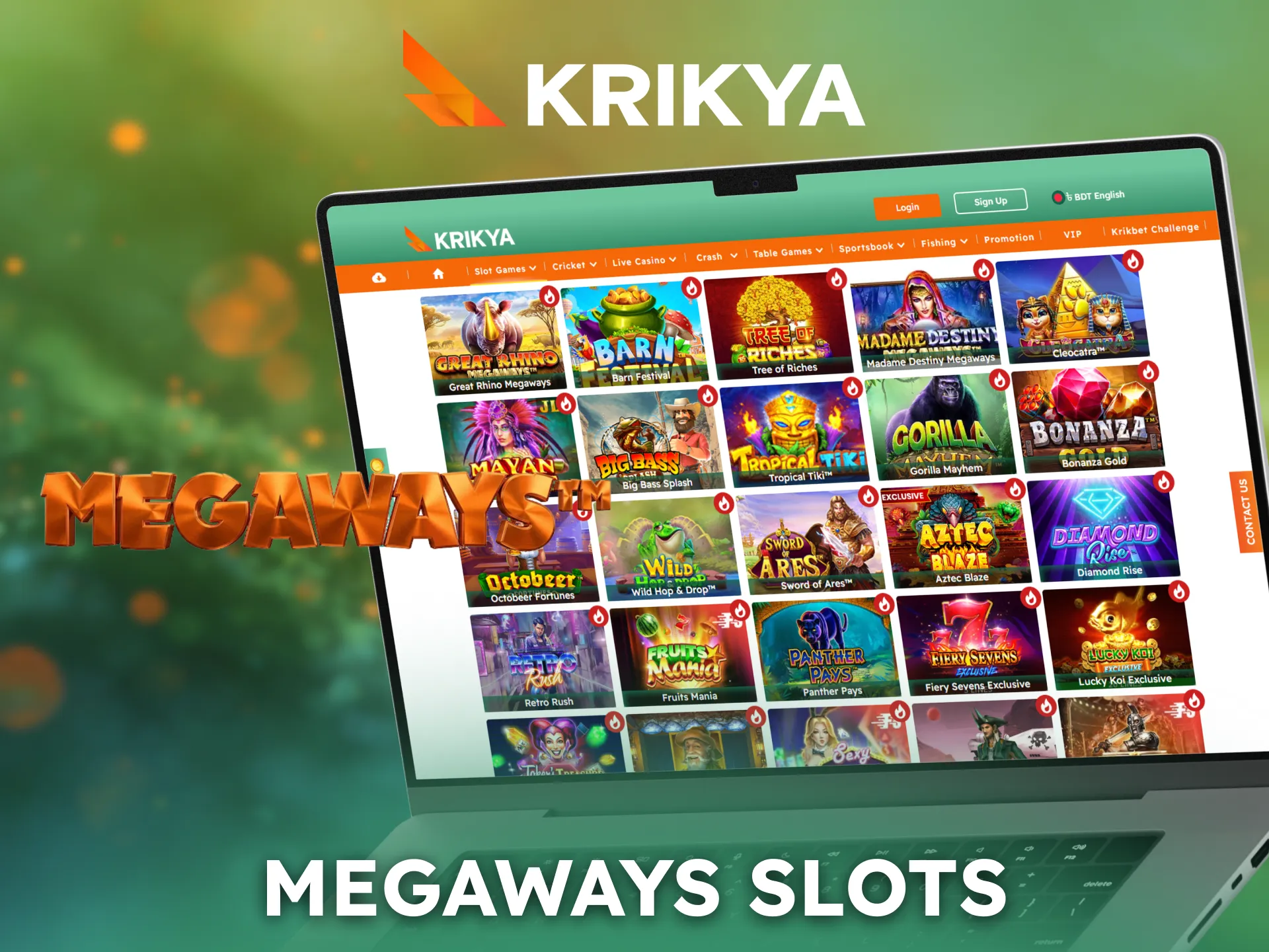 Try Megaways slot games with dynamic reels on Krikya.